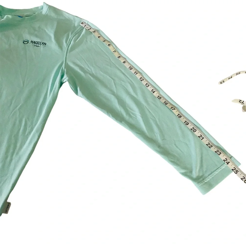 Magellan Men’s outdoors Pro Aqua Blue shirt Angler Series Long Sleeve Si… - Picture 10 of 13